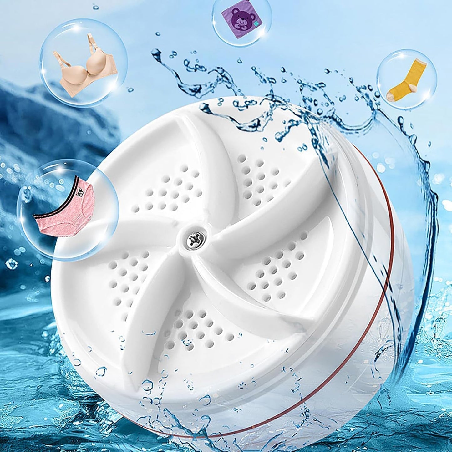 Portable Ultrasonic USB Turbo Washer