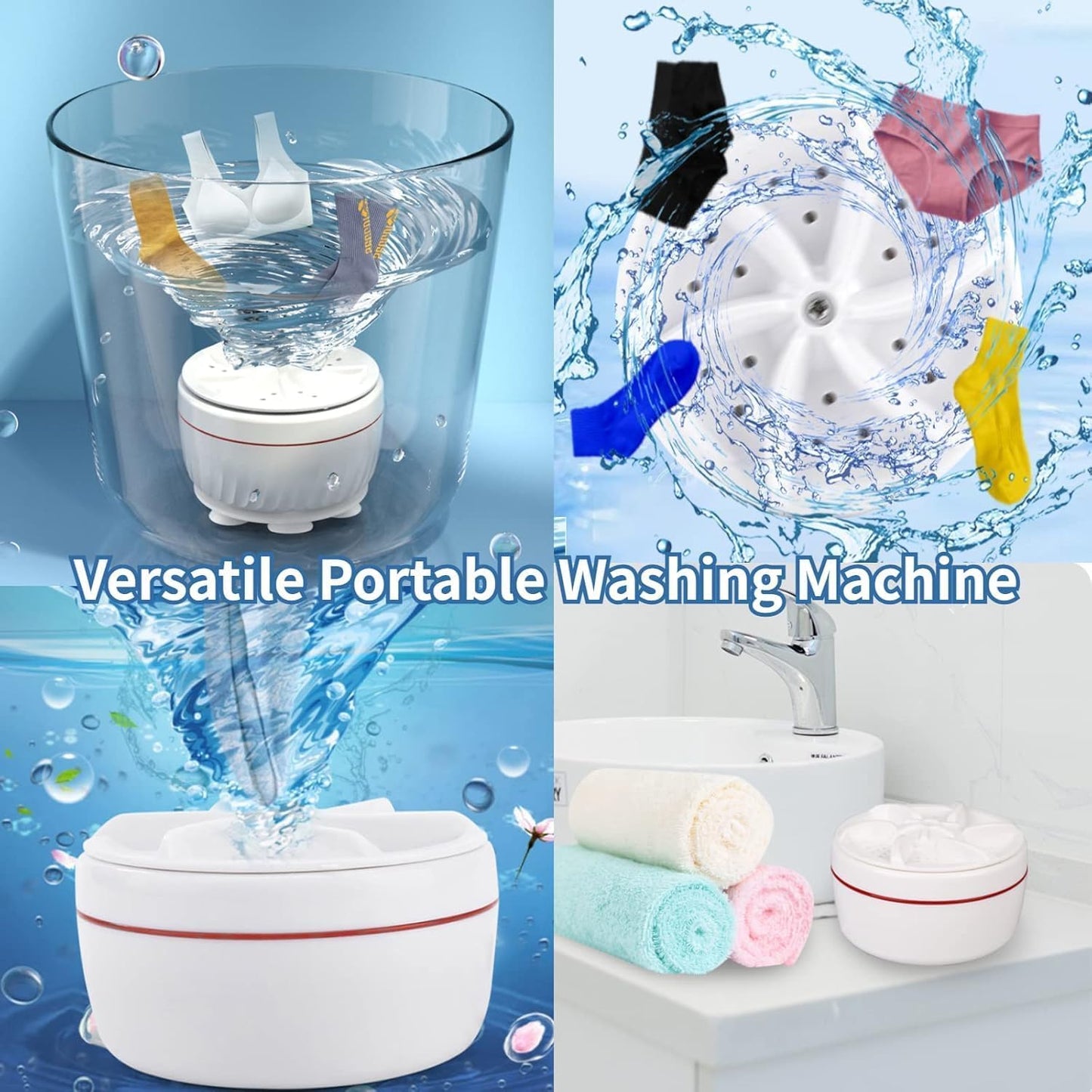 Portable Ultrasonic USB Turbo Washer