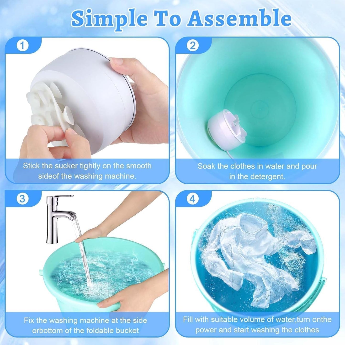 Portable Ultrasonic USB Turbo Washer
